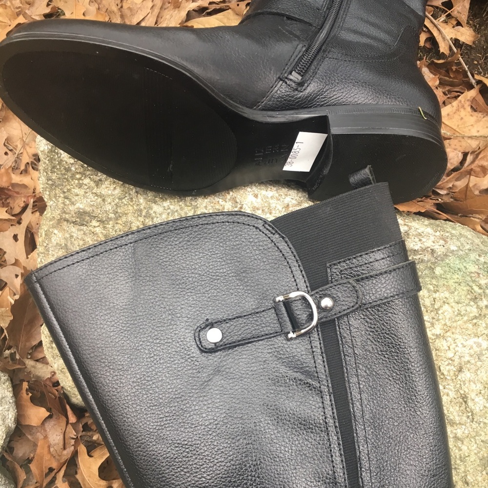 NWB 9W wide width + Wide calf leather boots - Picture 7 of 8
